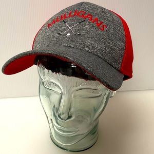 NEW ERA 39 Thirty M/L Hat Cap Mulligans Golf Shamrock 21 Non Adj. Gray Red NWT